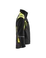 Blaklader Winter Jacket 4915 #colour_black-hi-vis-yellow