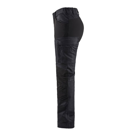Blaklader Women's Service Trousers Denim Stretch 7147 #colour_navy-blue-black