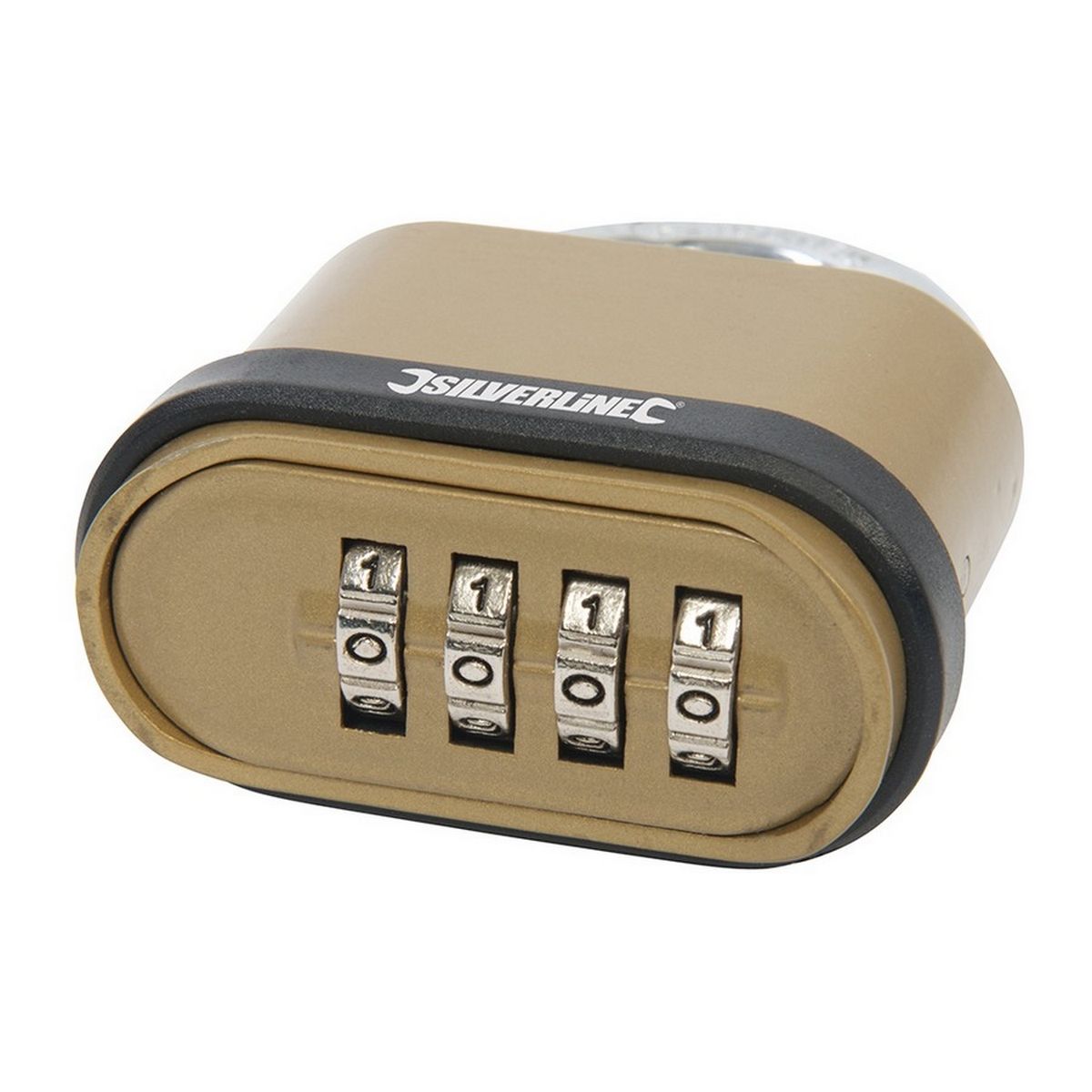 Silverline Zinc Alloy Combination Padlock 4-Digit