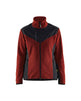 Blaklader Women's Knitted Jacket with Softshell 5943 #colour_burned-red-black