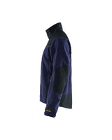 Blaklader Windproof Fleece Jacket 4955 #colour_navy-blue-black