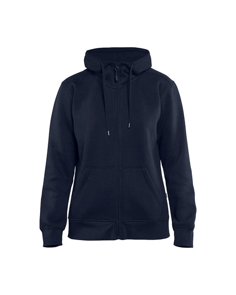 Blaklader Women's Hoodie with Full Zipper 3395 #colour_navy-blue