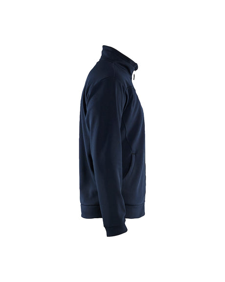 Blaklader Sweatshirt with Full Zip 3362 #colour_dark-navy-black