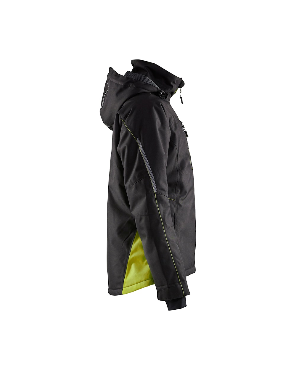Blaklader Women's Lightweight Lined Functional Jacket 4972 #colour_black-hi-vis-yellow