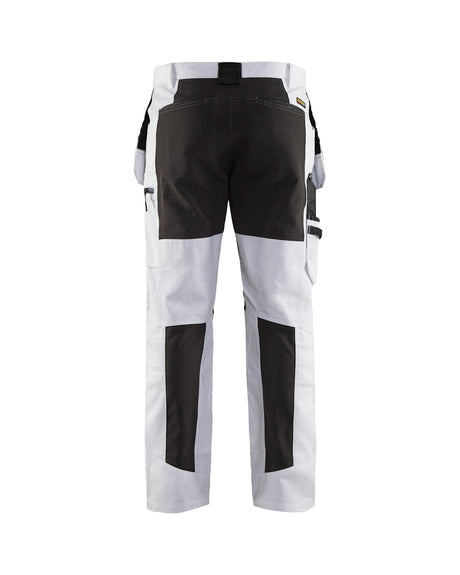 Blaklader Painter Trousers with Stretch 1910 #colour_white-black