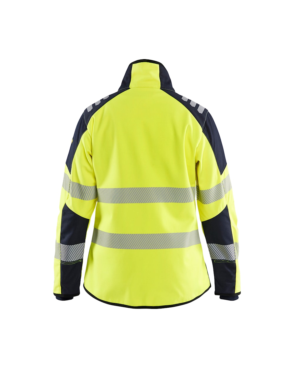 Blaklader Softshell Jacket Multinorm Women 4448 #colour_hi-vis-yellow-navy-blue