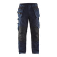 Blaklader Service Trousers with Stretch And Nail Pockets 1496 #colour_dark-navy-black