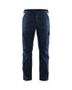 Blaklader Industry Trousers Stretch 1444 - Dark navy blue/Hi-vis yellow #colour_dark-navy-blue-hi-vis-yellow