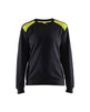 Blaklader Sweatshirt Women 3408 #colour_black-hi-vis-yellow