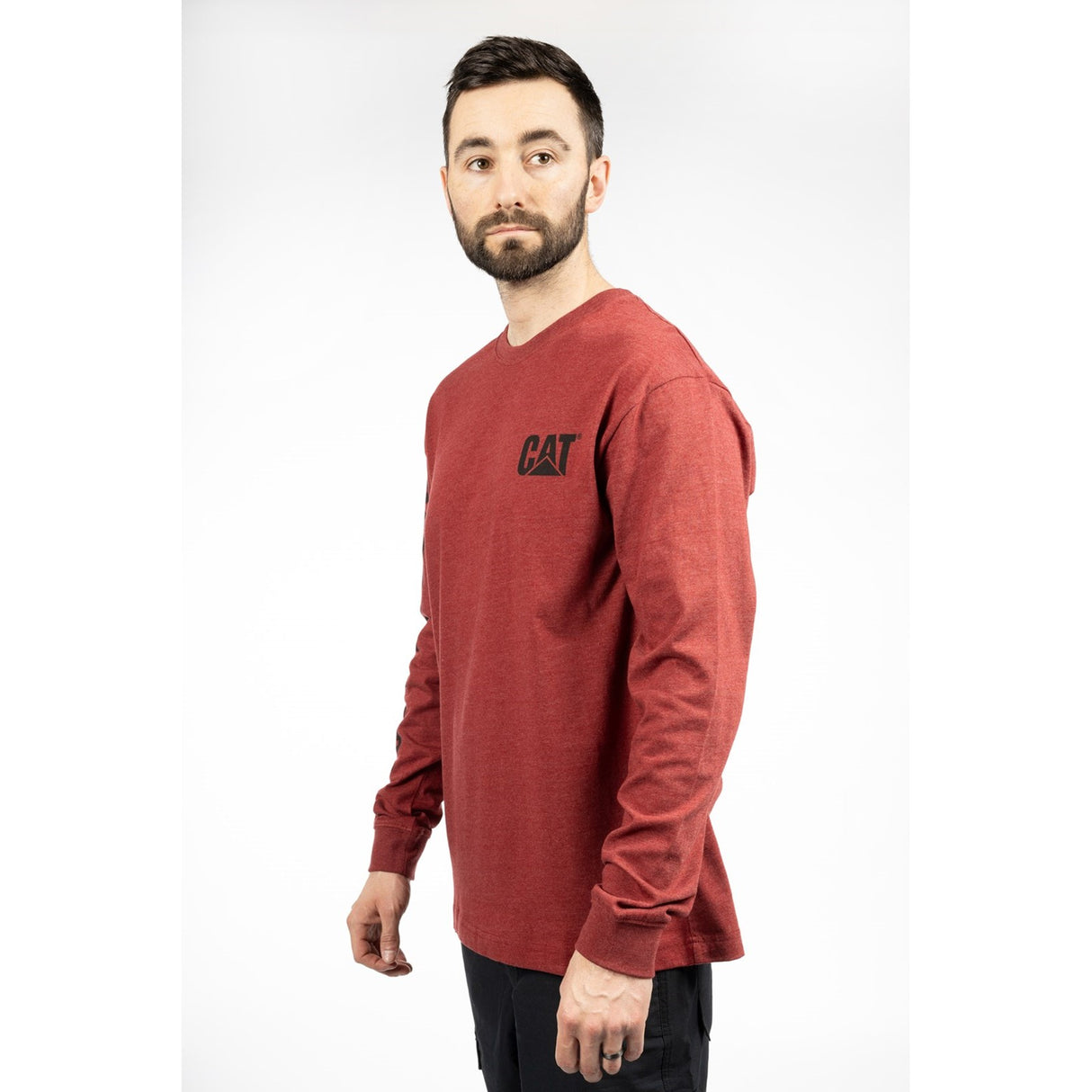 Caterpillar Trademark Banner Long Sleeve T-Shirt