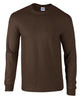 Gildan Ultra Cotton Adult Long Sleeve T-Shirt - Dark Chocolate