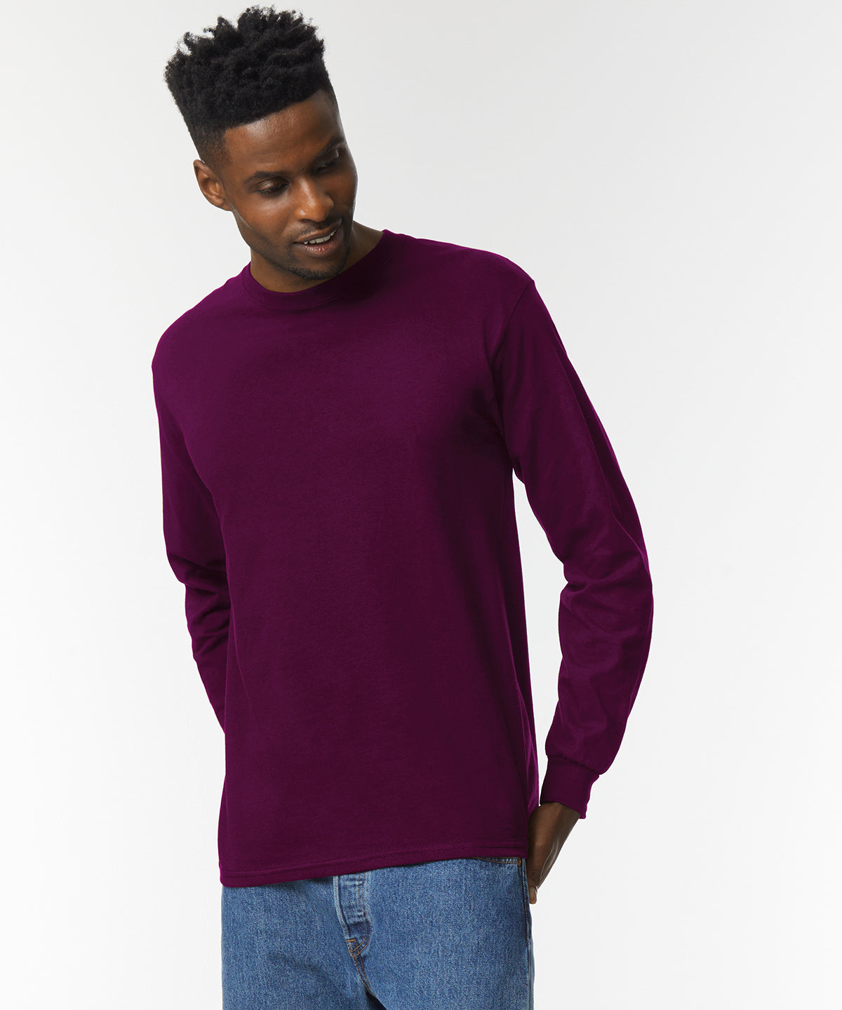 Gildan Ultra Cotton Adult Long Sleeve T-Shirt - Maroon