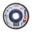 Bosch Professional X-LOCK Flap Discs - Straight Version, Plastic Plate - 115mm - G 80 - X571 - Best for Metal