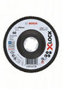 Bosch Professional X-LOCK Flap Discs - Angled Version - Fibre Plate - 115mm - G60 - X571 - Best for Metal