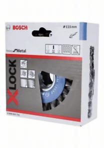 Bosch Professional X-LOCK Wire Wheel Knotted 115mm Stainless Steel, 0.5mm Thickness