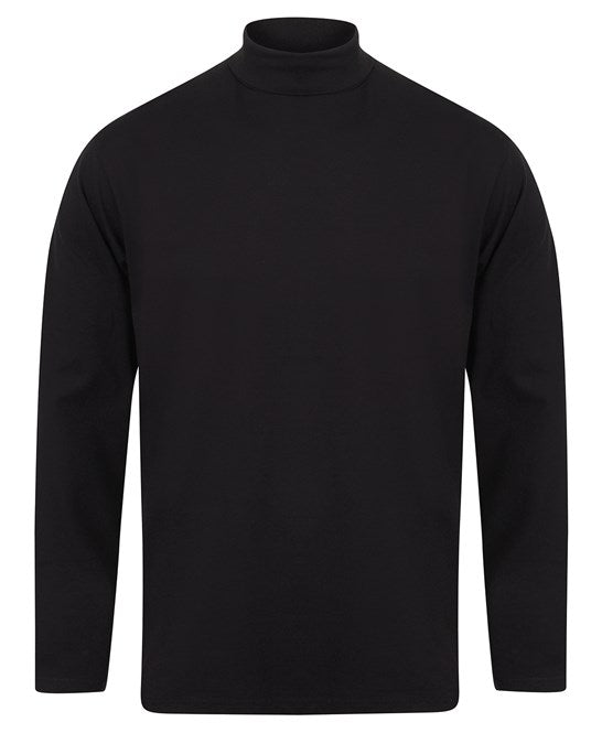 Henbury Long Sleeve Roll Neck Top