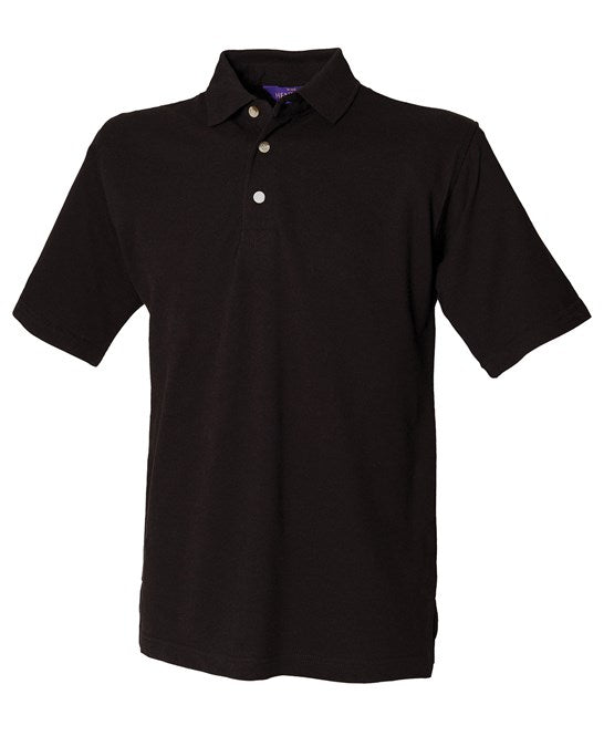 Henbury Classic Cotton Piqué Polo With Stand-Up Collar