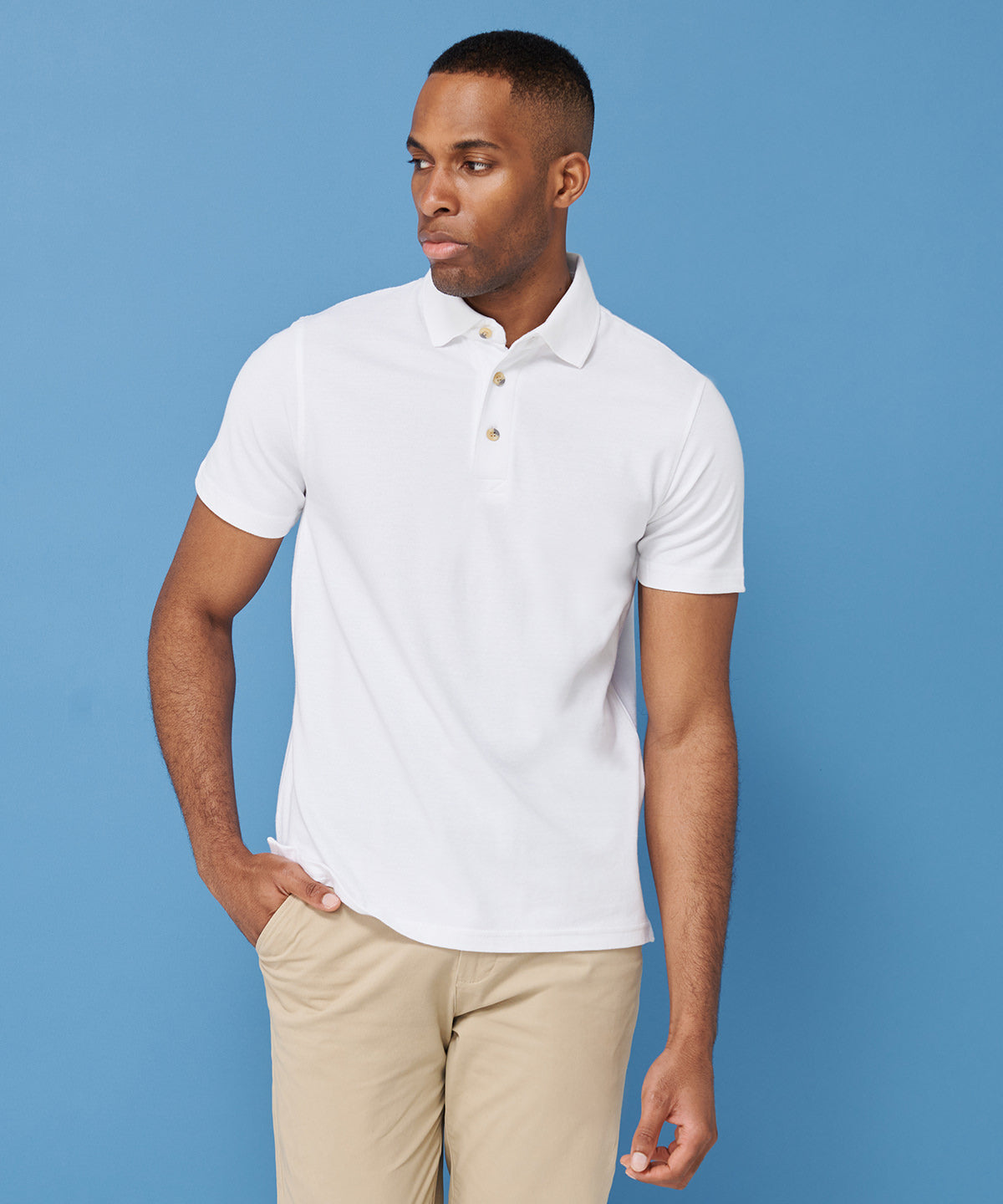 Henbury Classic Cotton Piqué Polo With Stand-Up Collar