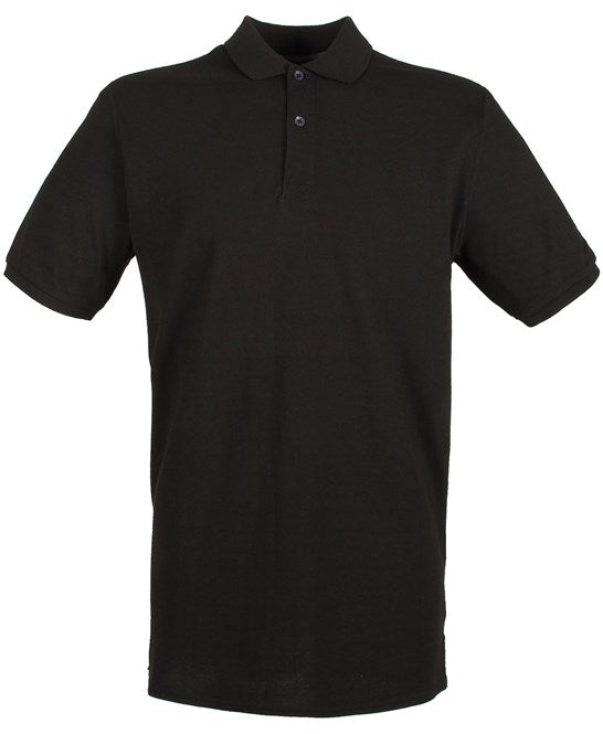 Henbury Micro-Fine Piqué Polo Shirt - Black*