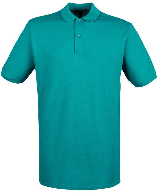 Henbury Micro-Fine Piqué Polo Shirt - Bright Jade