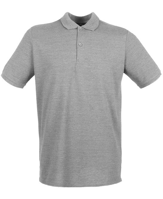 Henbury Micro-Fine Piqué Polo Shirt - Heather Grey*