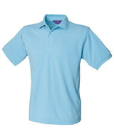 Henbury 65/35 Classic Piqué Polo Shirt - Sky