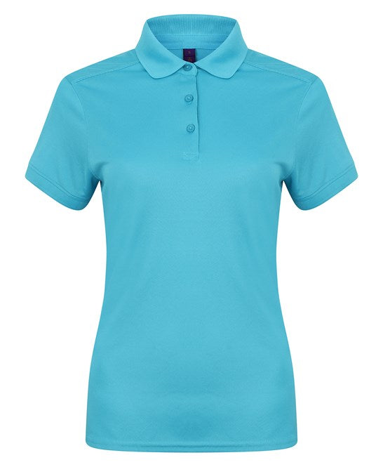 Henbury Women's Stretch Polo Shirt With Wicking Finish (Slim Fit)