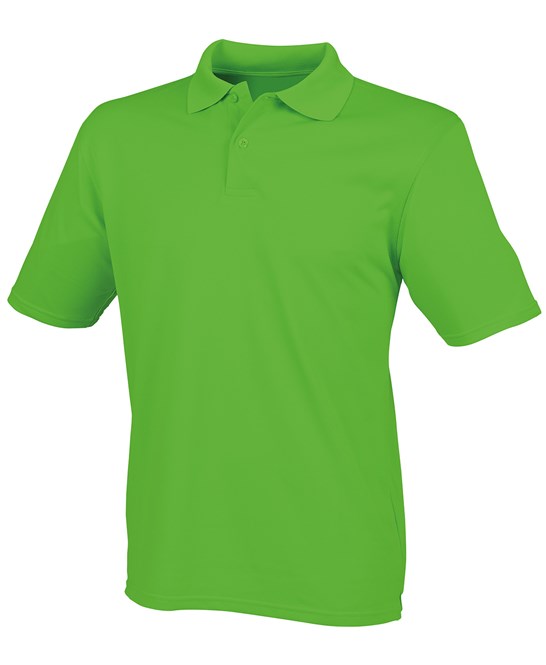 Henbury Coolplus® Polo Shirt - Lime Green