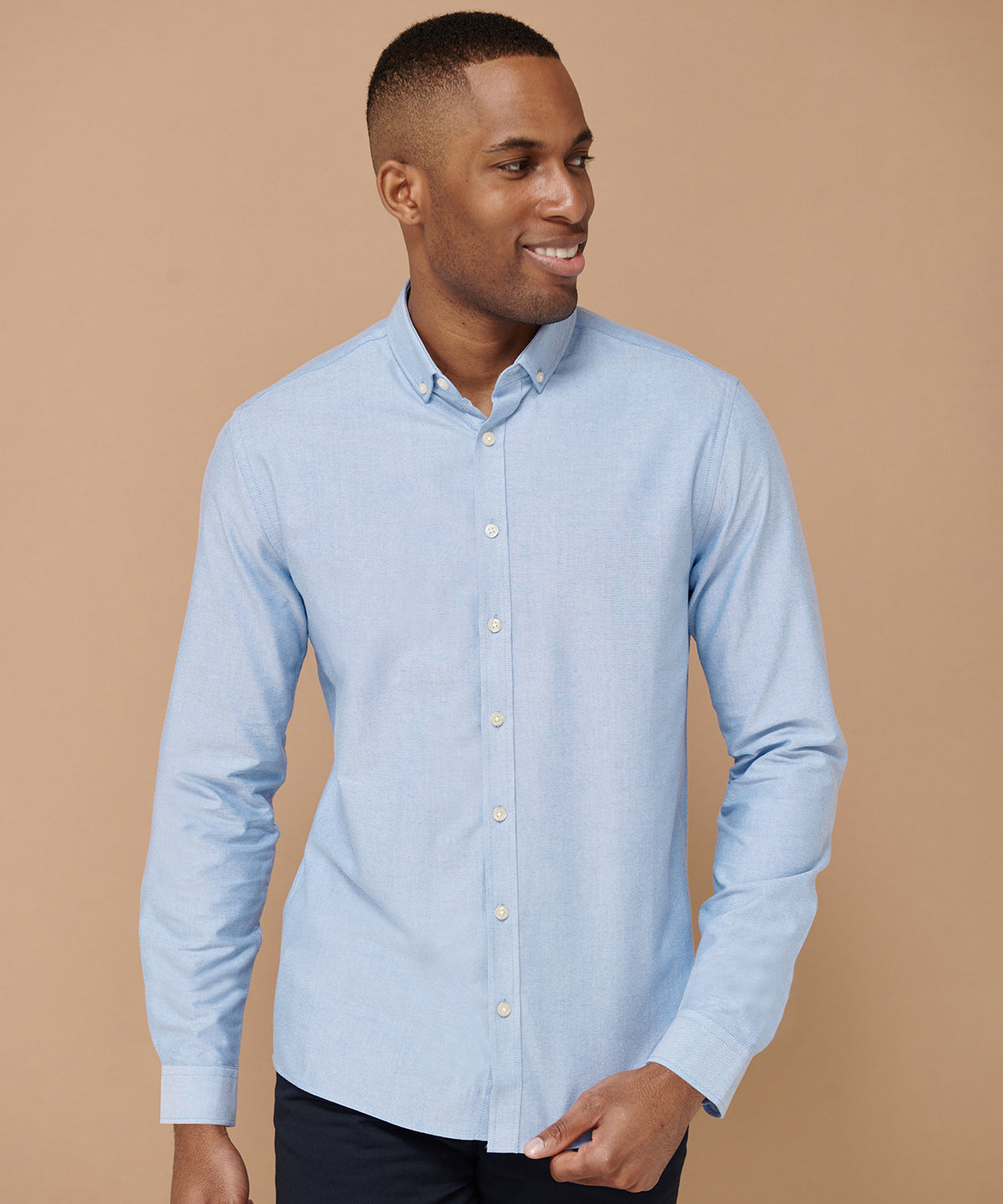 Henbury Modern Long Sleeve Oxford Shirt