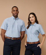 Henbury Short Sleeve Classic Oxford Shirt