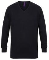 Henbury 12 Gauge V-Neck Jumper