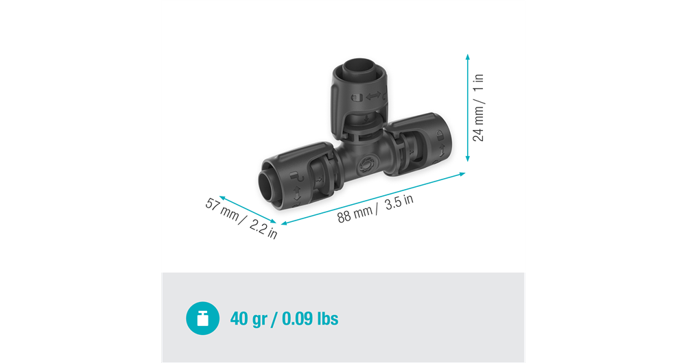 Gardena T-Joint 13 mm 1/2"