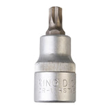 King Dick Anti-Tamper Bit Socket Short 1/2" SD Inserted Trx