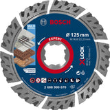 Bosch Professional X-LOCK Diamond Cutting Disc - MultiMaterial, 125 x 22.23 x 2.4 x 12 mm