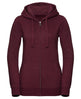 Russell Europe Women's Authentic Melange Zipped Hood Sweatshirt