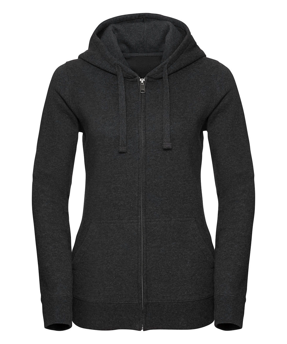 Russell Europe Women's Authentic Melange Zipped Hood Sweatshirt