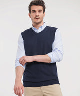 Russell Collection V-Neck Sleeveless Knitted Sweater