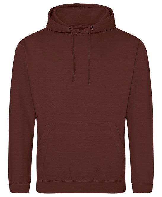 Awdis Just Hoods College Hoodie - Chocolate Fudge Brownie