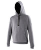 Awdis Just Hoods Varsity Hoodie - Charcoal/Jet Black*