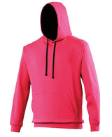 Awdis Just Hoods Varsity Hoodie - Hot Pink/French Navy*