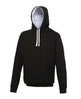 Awdis Just Hoods Varsity Hoodie - Jet Black/Arctic White