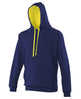 Awdis Just Hoods Varsity Hoodie - Oxford Navy/Sun Yellow