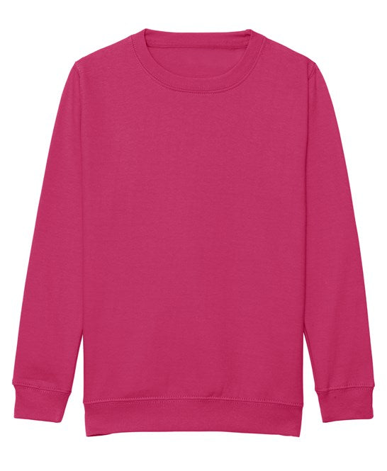 Awdis Just Hoods Kids Awdis Sweatshirt - Hot Pink