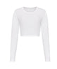 Awdis Just T's Women's Long Sleeve Cropped T