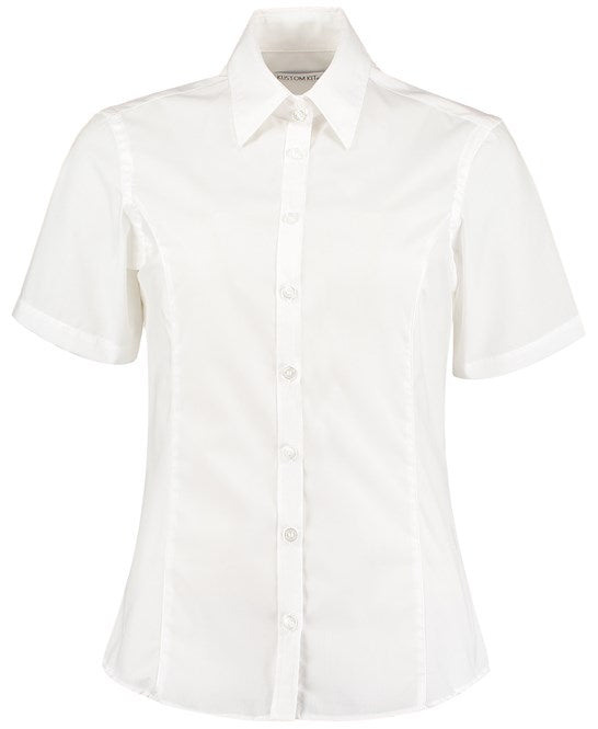 Kustom Kit Business Blouse Short-Sleeved (Tailored Fit)