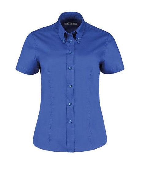 Kustom Kit Women's Corporate Oxford Blouse Short-Sleeved (Tailored Fit)