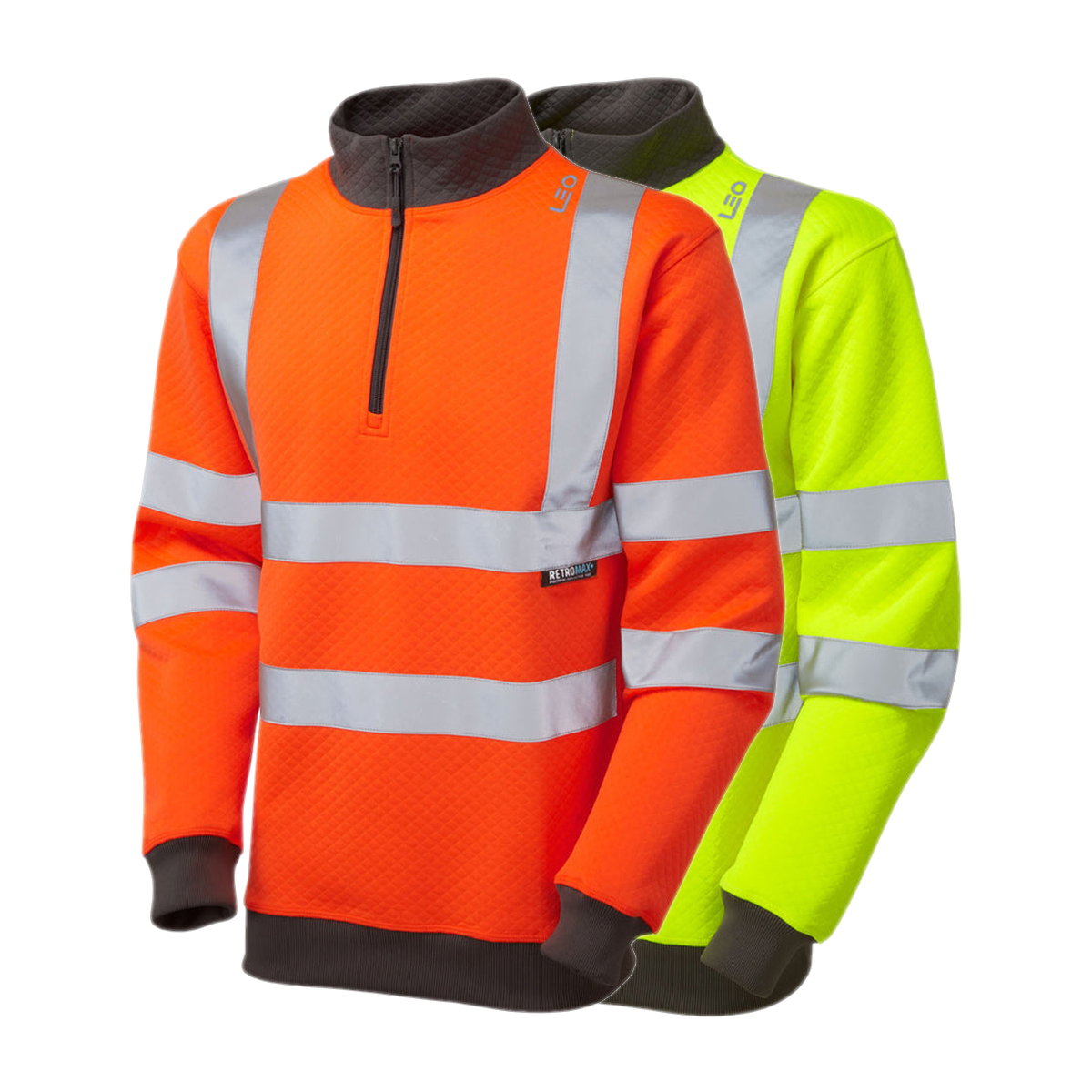 Leo Workwear BRYNSWORTHY Leo EcoViz 1/4 Zip Sweatshirt