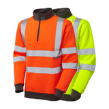 Leo Workwear BRYNSWORTHY Leo EcoViz 1/4 Zip Sweatshirt