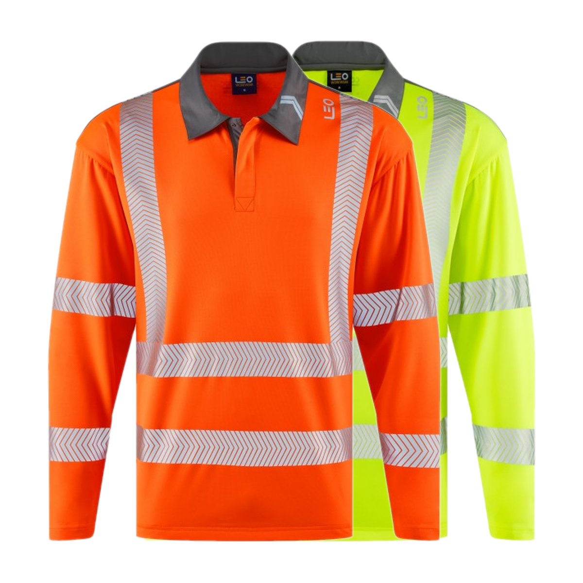 Leo Workwear GEORGEHAM Leo EcoViz COOLMAX High Performance Sleeved Polo S