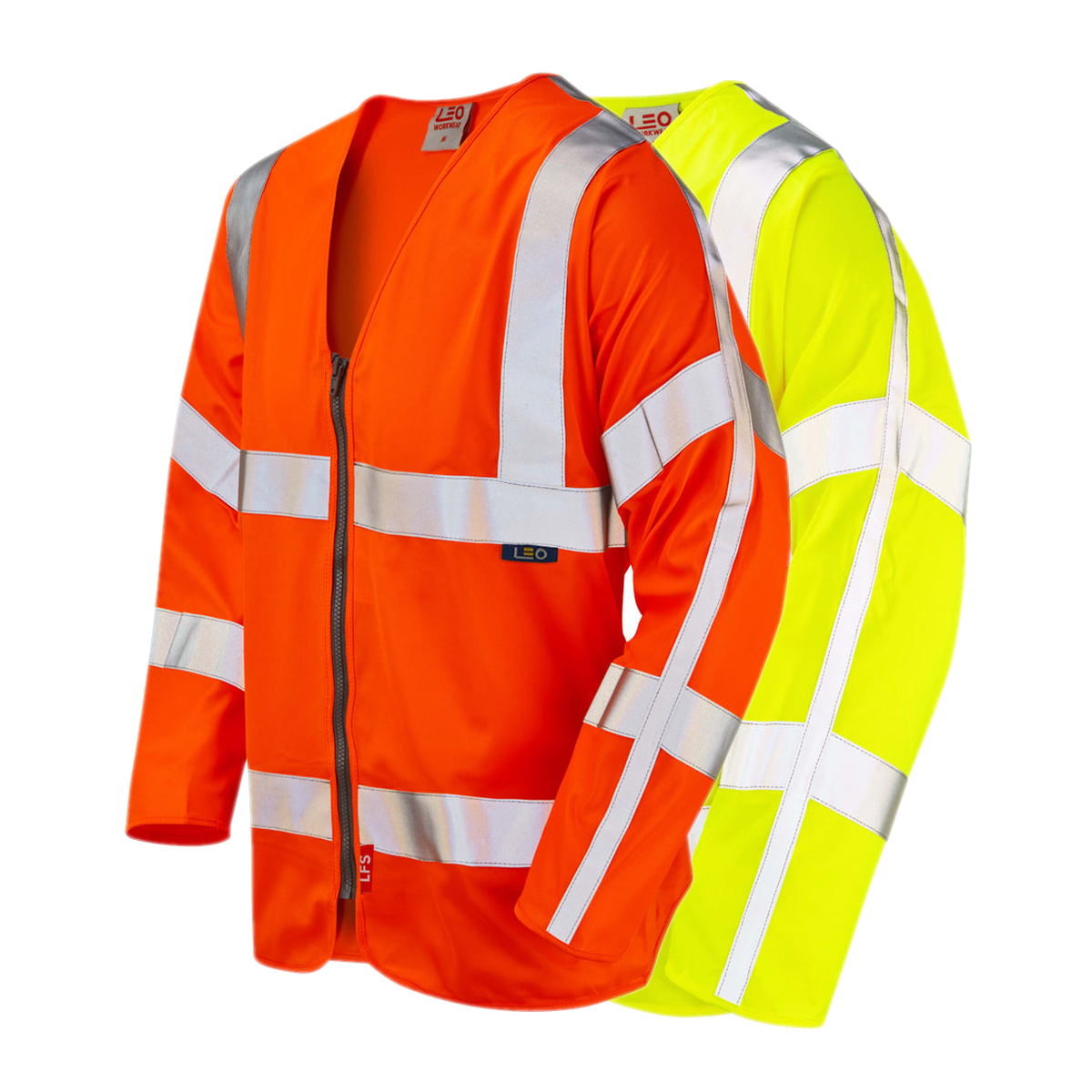 Leo Workwear MERTON Leo EcoViz LFS Zipped Sleeved Waistcoat (EN 14116)